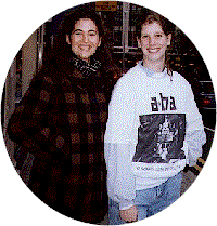 Lauren Savoy and Anna Adeney (me): Kensington, London 1991. How much have I changed in 6 years? NOT AT ALL :)